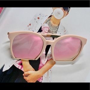 SWEET WATER - PINK POLARIZED OVERSIZED SUNNIES